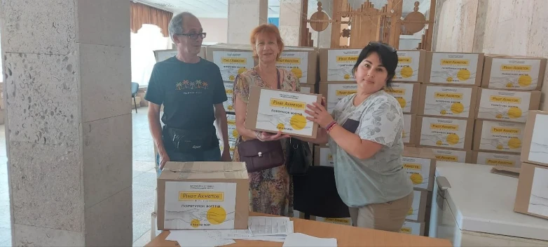 Продукти для переселенців Березанщини: ДТЕК ВДЕ та Фонд Ріната Ахметова доставили чергову гуманітарну допомогу