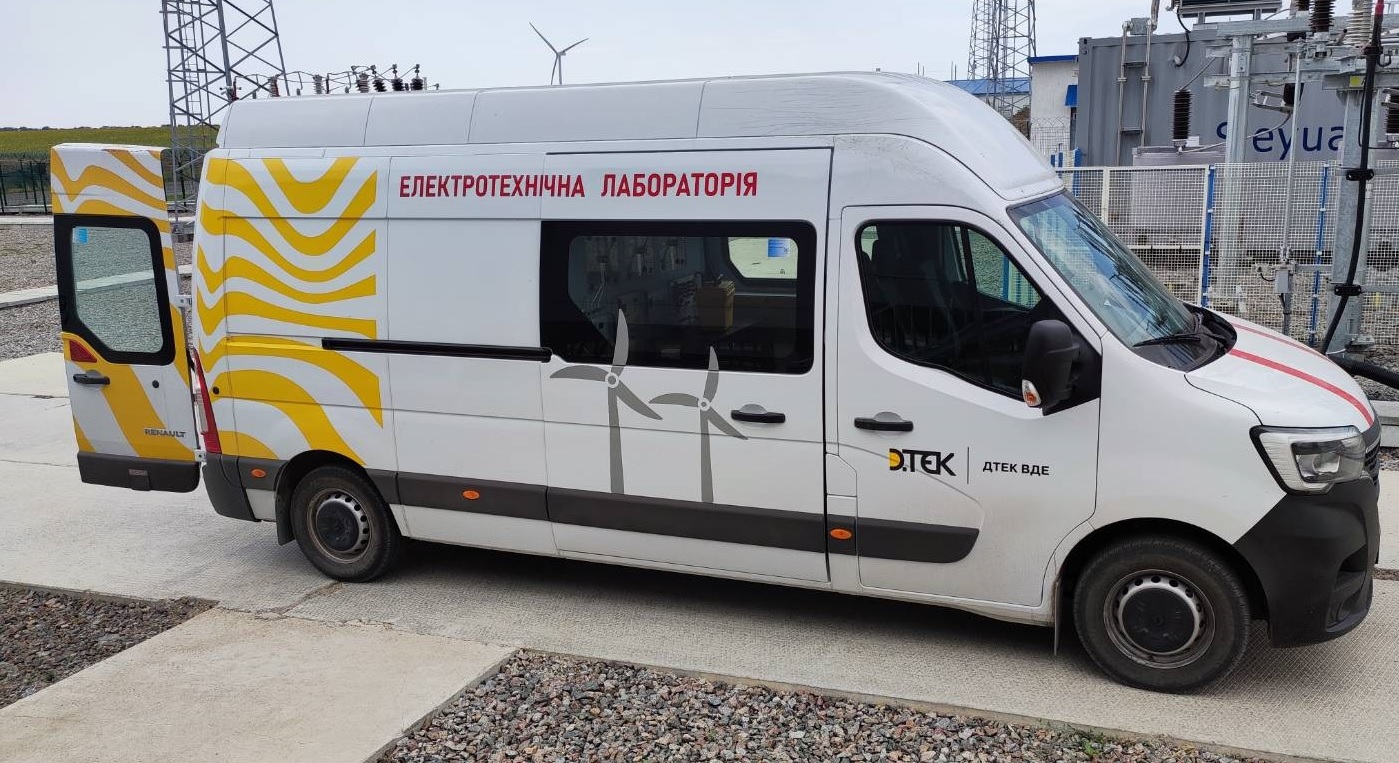 New mobile electrotechnical laboratory to maintain the solar and wind farms of DTEK Renewables