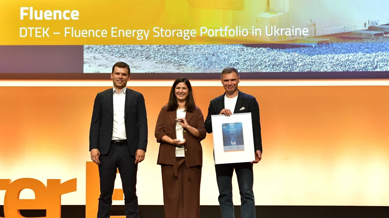 DTEK Renewables and Fluence Project Receives International The smarter E AWARD 2026